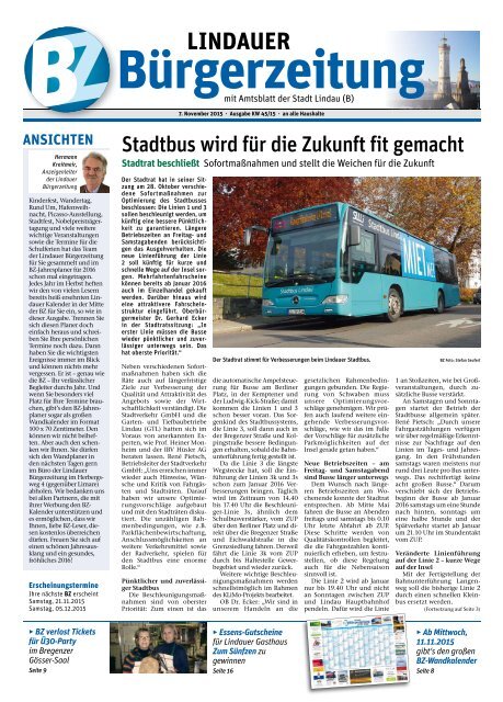 07.11.2015 Lindauer Bürgerzeitung