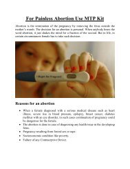 For Painless Abortion Use MTP kit