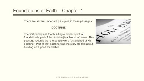 Foundations of Faith – Chapter 1