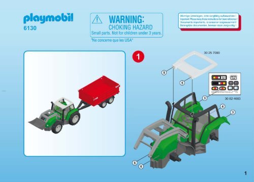 PLAYMOBIL Tractor with Fun Planting Machine Set da gioco con statuine, Trattore con piantatrice buffa