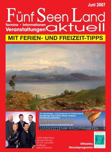 MIT FERIEN- UND FREIZEIT-TIPPS - Starnberger See