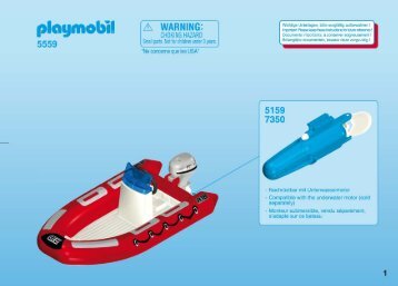 Playmobil 5559 Gommone-avventura con esploratori - Gommone-avventura con esploratori