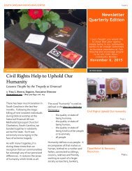 Newsletter - Quarterly Edition - November 2015