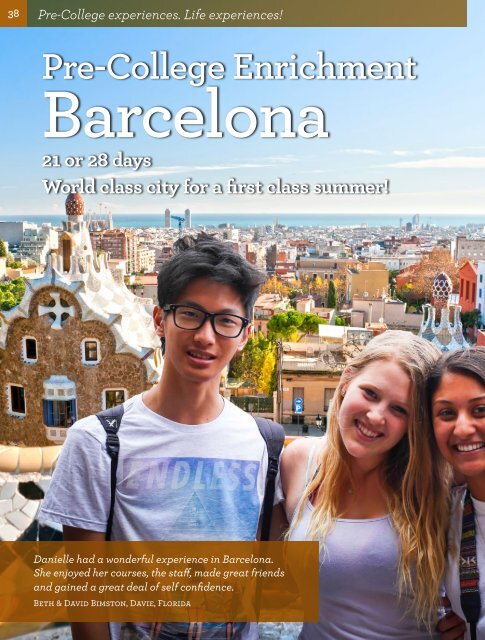 360 Student Travel Brochure: Summer 2016