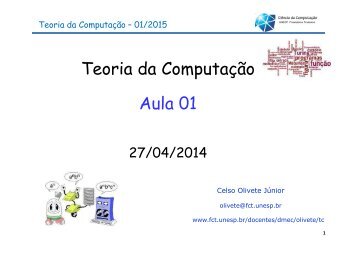 Teoria da Computação Aula 01