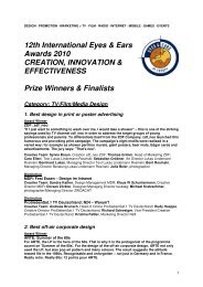 12th International Eyes & Ears Awards 2010 CREATION - EEOFE