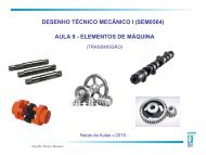 DESENHO TÉCNICO MECÂNICO I (SEM0564) AULA 9 - ELEMENTOS DE MÁQUINA