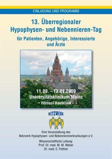 13. Überregionaler Hypophysen- und Nebennieren-Tag