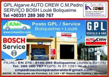 SERVIÇO BOSH Loulé Boliqueime Tel +00351 289 360 767