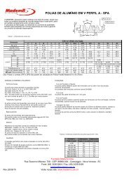 POLIAS DE ALUMÍNIO EM V PERFIL A - SPA