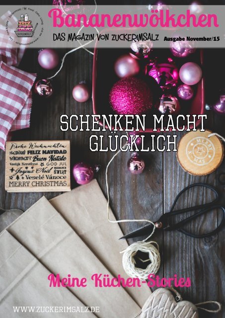 Bananenwölkchen - Schenken macht glücklich - das Magazin von Zuckerimsalz