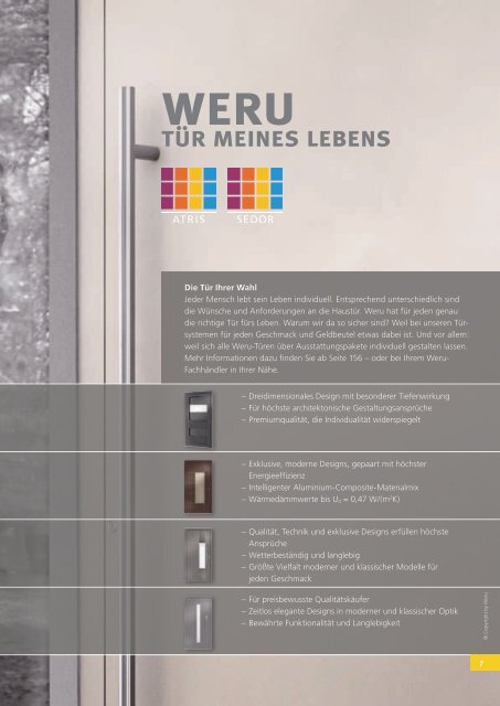 Weru Aluminium Haustüren mit Preis