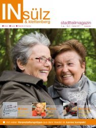 stadtteilmagazin - INsülz & klettenberg