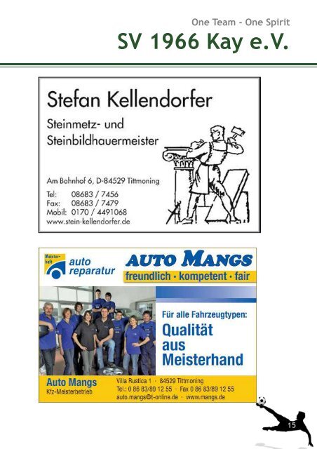 Stadionzeitung vs. Neumarkt & Jettenbach
