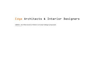 Edge Architects & Interior Designers MBNA Full Tender Document V3