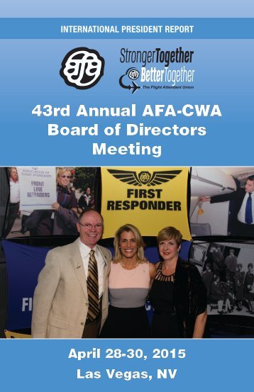 43rd Annual AFA-CWA Board of Directors Meeting