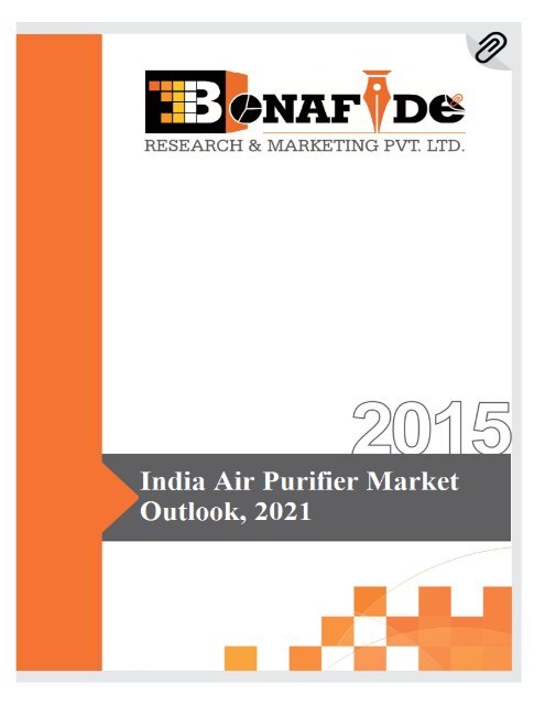 Sample- India Air Purifier market Outlook, 2021