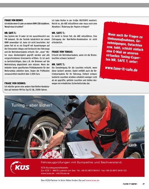 HANKOOK Tire VOr der KAmerA TOp TuNiNg ... - Tune it! Safe!