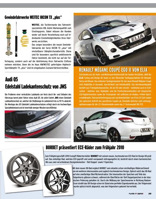 HANKOOK Tire VOr der KAmerA TOp TuNiNg ... - Tune it! Safe!