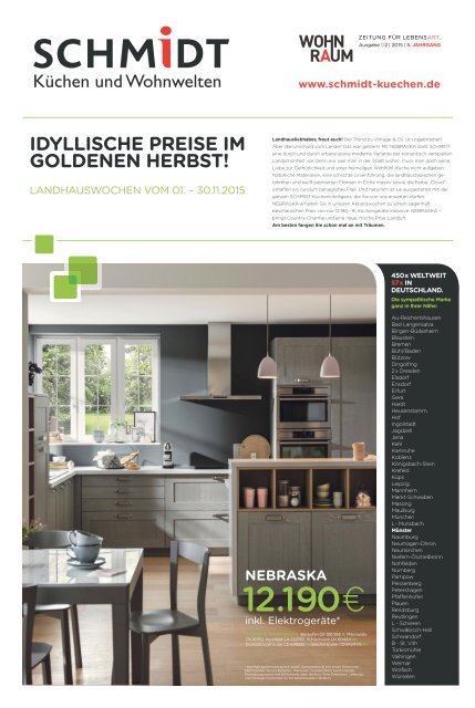 SCHMIDT Küchen - Wohnraumzeitung