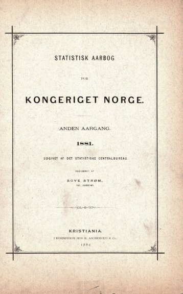 Norway Yearbook - 1881