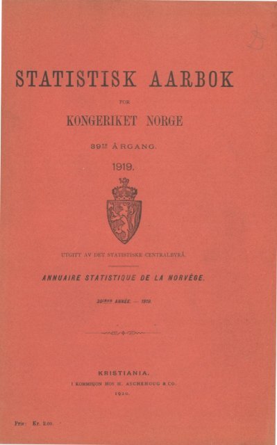 Norway Yearbook - 1919