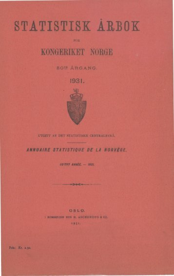 Norway Yearbook - 1931