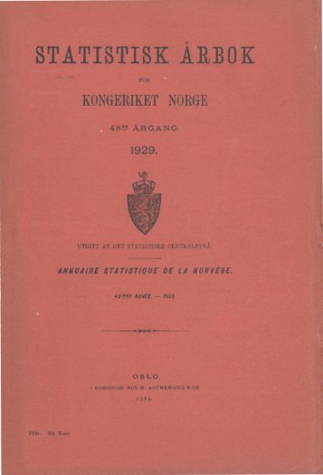 Norway Yearbook - 1929