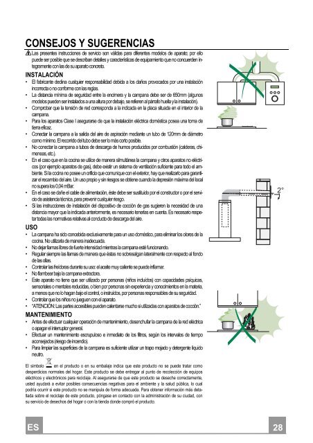 Electrolux Cappa estraibile 60 cm CE6020N - IT Manuale d'uso in formato PDF (1352 Kb)