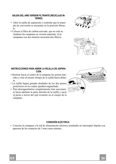 Electrolux Cappa estraibile 60 cm CE6020N - IT Manuale d'uso in formato PDF (1352 Kb)