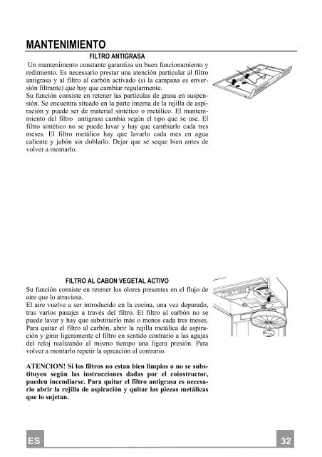 Electrolux Cappa estraibile 60 cm CE6020N - IT Manuale d'uso in formato PDF (1352 Kb)