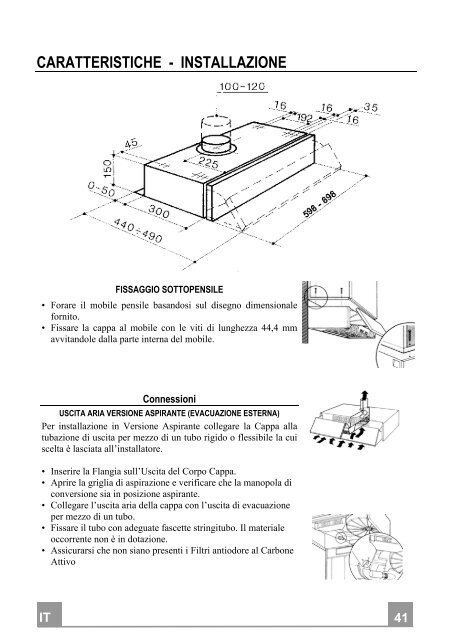 Electrolux Cappa estraibile 60 cm CE6020N - IT Manuale d'uso in formato PDF (1352 Kb)