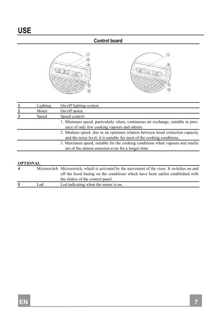 Electrolux Cappa estraibile 60 cm CE6020N - IT Manuale d'uso in formato PDF (1352 Kb)