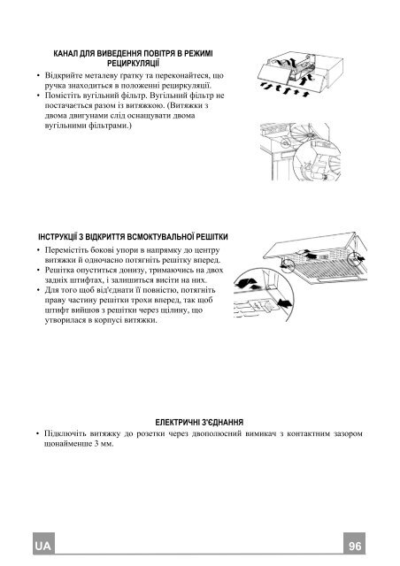 Electrolux Cappa estraibile 60 cm CE6020N - IT Manuale d'uso in formato PDF (1352 Kb)