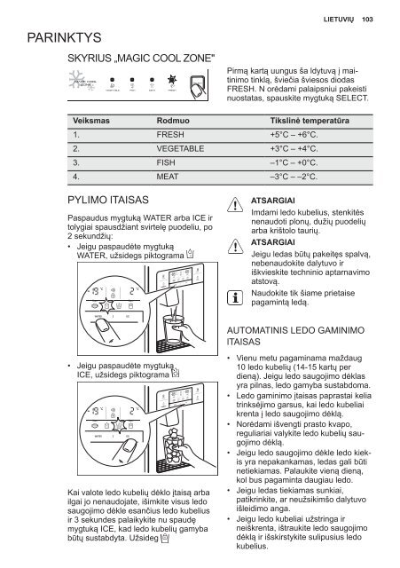 Electrolux Frigocongelatore 2 porte EAL6140WOU - IT Manuale d'uso in formato PDF (33991 Kb)