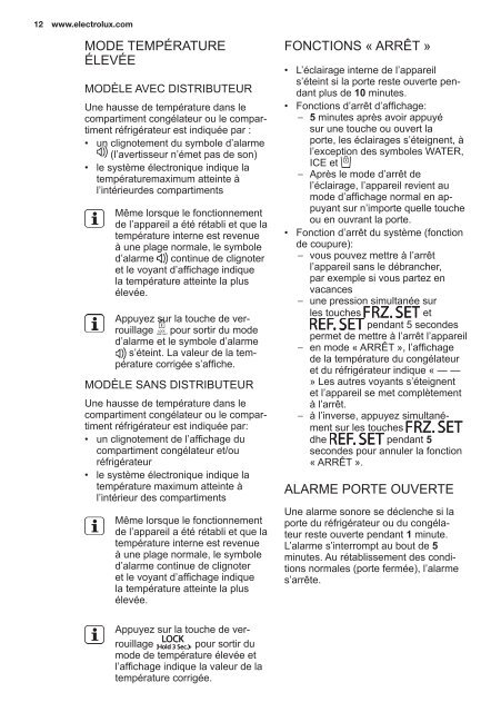 Electrolux Frigocongelatore 2 porte EAL6140WOU - IT Manuale d'uso in formato PDF (33991 Kb)