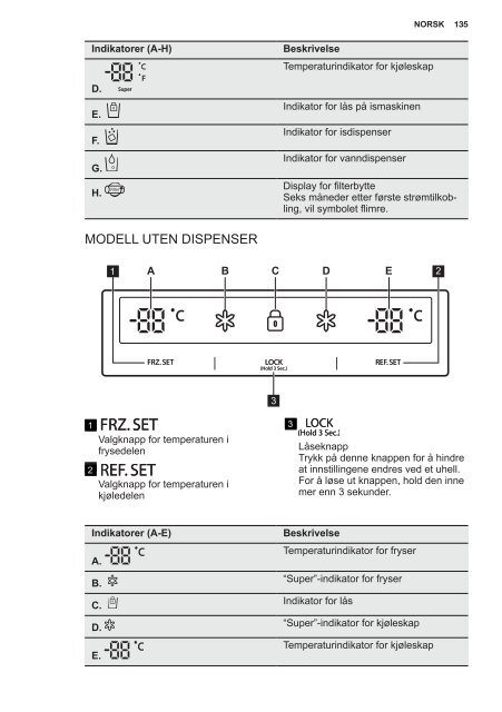 Electrolux Frigocongelatore 2 porte EAL6140WOU - IT Manuale d'uso in formato PDF (33991 Kb)