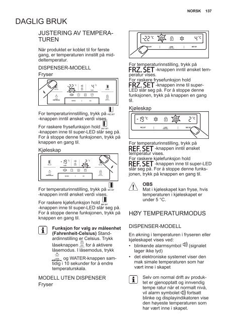 Electrolux Frigocongelatore 2 porte EAL6140WOU - IT Manuale d'uso in formato PDF (33991 Kb)