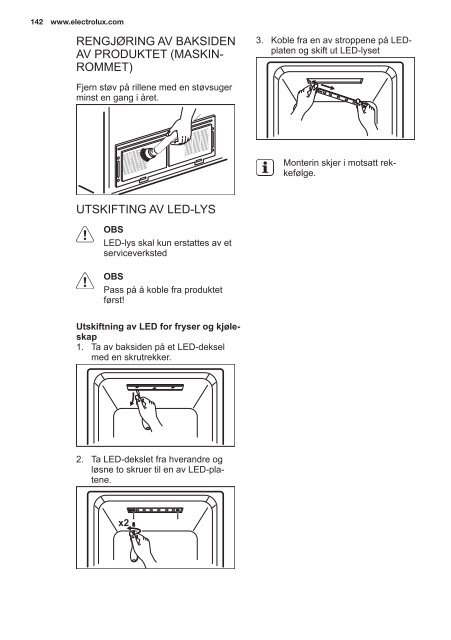 Electrolux Frigocongelatore 2 porte EAL6140WOU - IT Manuale d'uso in formato PDF (33991 Kb)