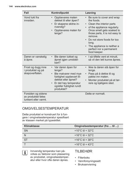 Electrolux Frigocongelatore 2 porte EAL6140WOU - IT Manuale d'uso in formato PDF (33991 Kb)