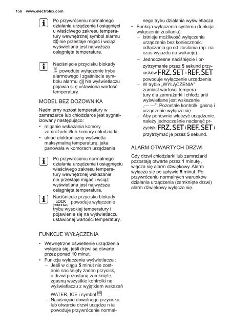 Electrolux Frigocongelatore 2 porte EAL6140WOU - IT Manuale d'uso in formato PDF (33991 Kb)