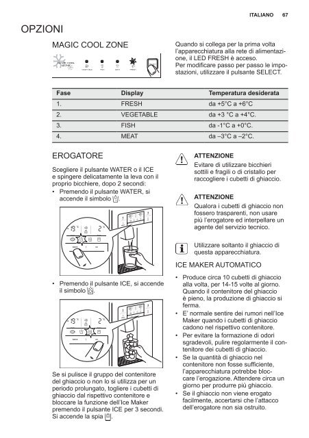 Electrolux Frigocongelatore 2 porte EAL6140WOU - IT Manuale d'uso in formato PDF (33991 Kb)