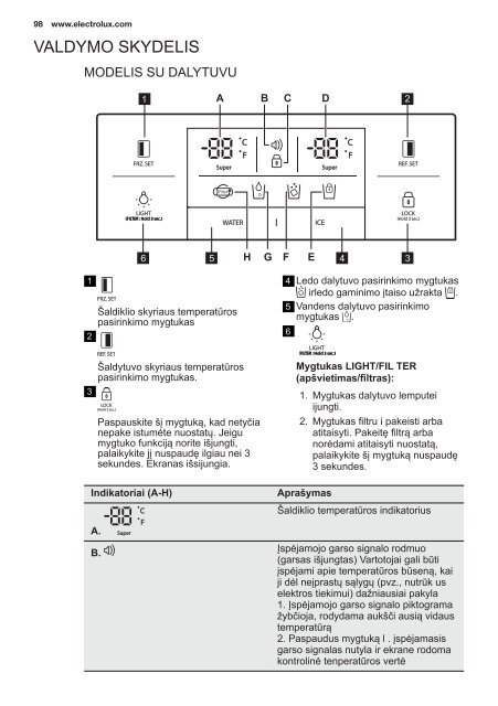 Electrolux Frigocongelatore 2 porte EAL6140WOU - IT Manuale d'uso in formato PDF (33991 Kb)