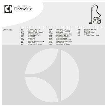 Electrolux UltraSilencer ZUSALLFLR+ - IT Manuale d'uso in formato PDF (10934 Kb)