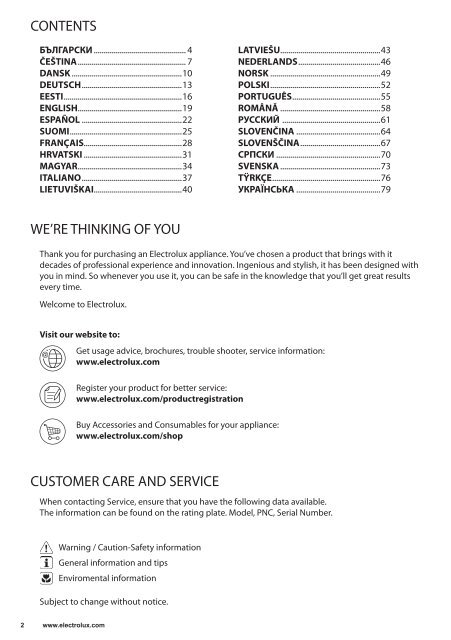 Electrolux Ferro da stiro a vapore EDB5236GR - IT Manuale d'uso in formato PDF (4910 Kb)