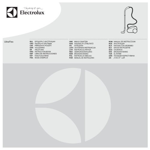 Electrolux Aspirapolvere a filo UFPARKETTA - IT Manuale d'uso in formato PDF (7435 Kb)