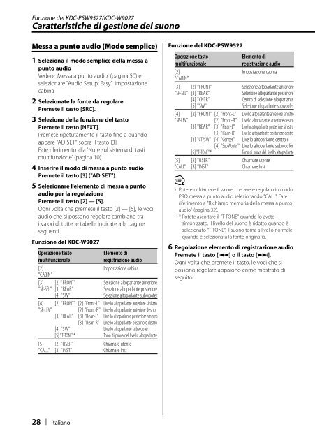 Kenwood KDC-W8027 - Manuale d'Istruzioni KDC-W8027