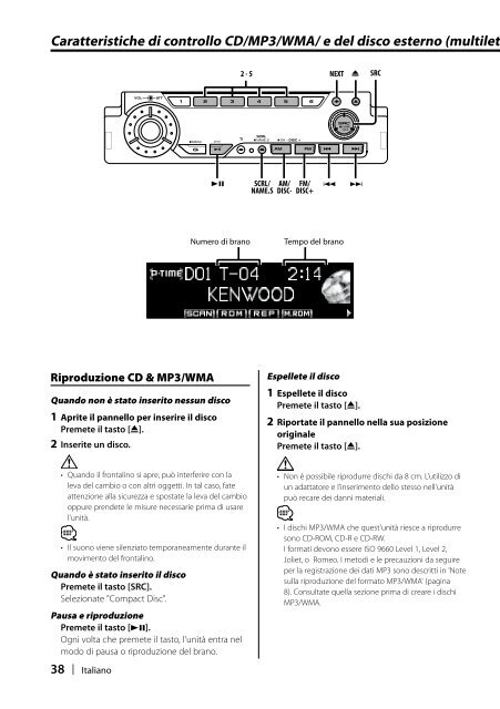 Kenwood KDC-W8027 - Manuale d'Istruzioni KDC-W8027