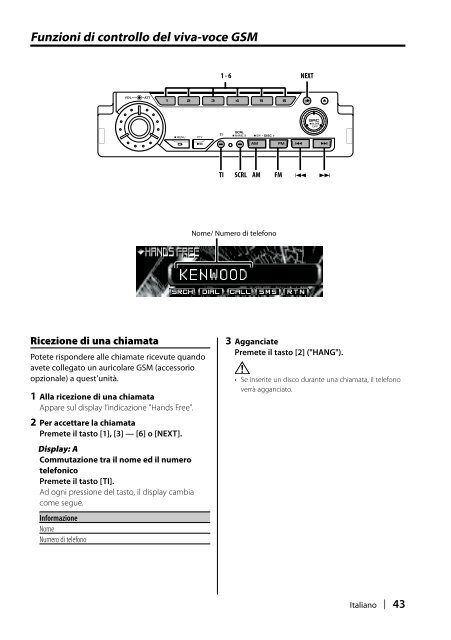 Kenwood KDC-W8027 - Manuale d'Istruzioni KDC-W8027