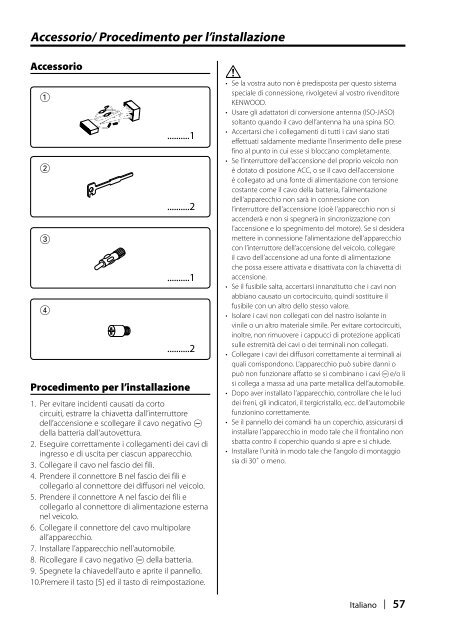 Kenwood KDC-W8027 - Manuale d'Istruzioni KDC-W8027